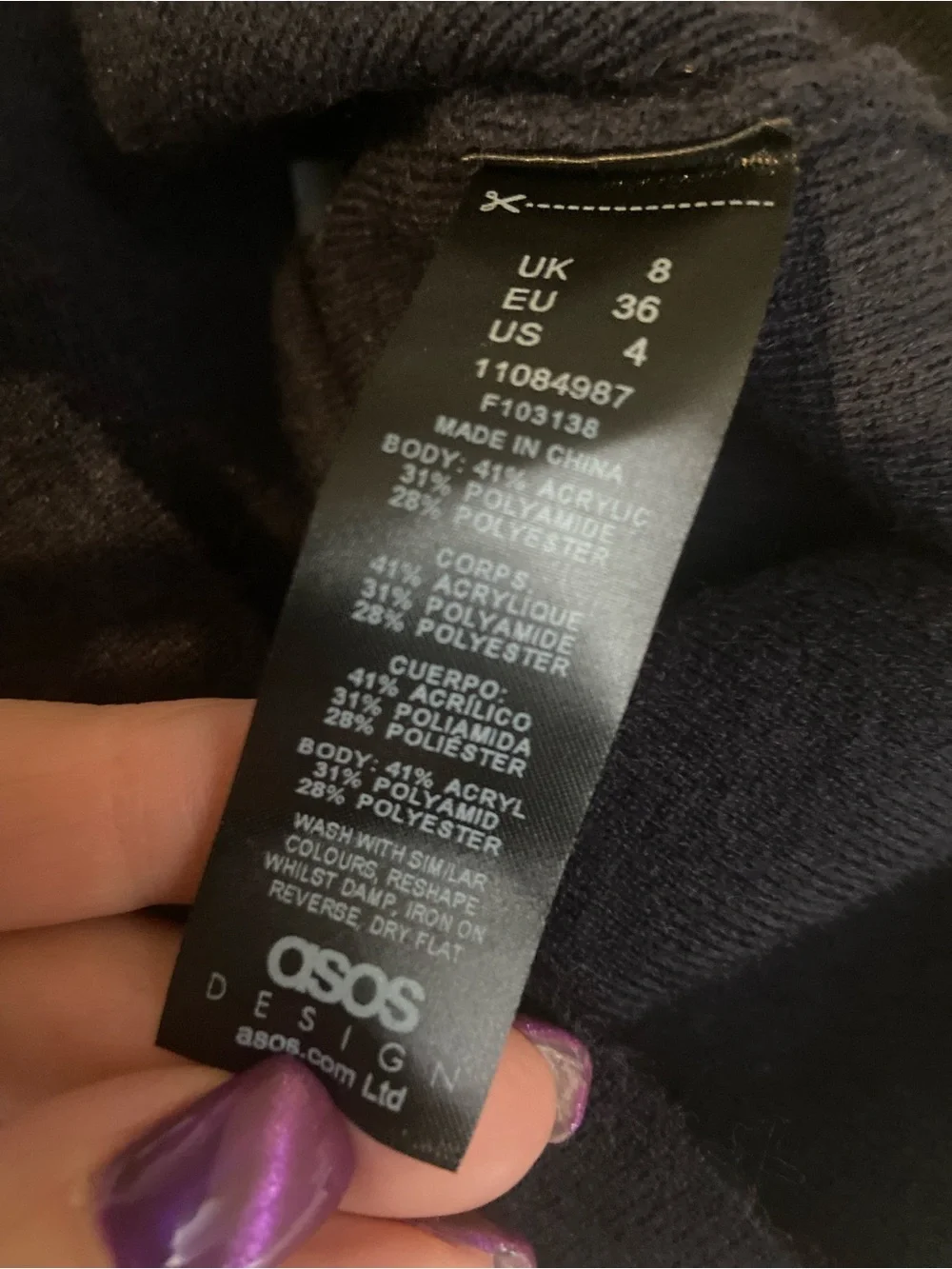 ASOS sleek black